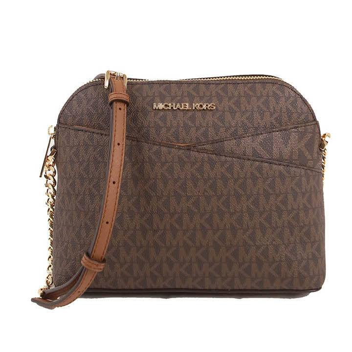 M.I.C.H.A.E.L K.O.R.S Medium Signature Dome Crossbody Jet Set Travel Bag