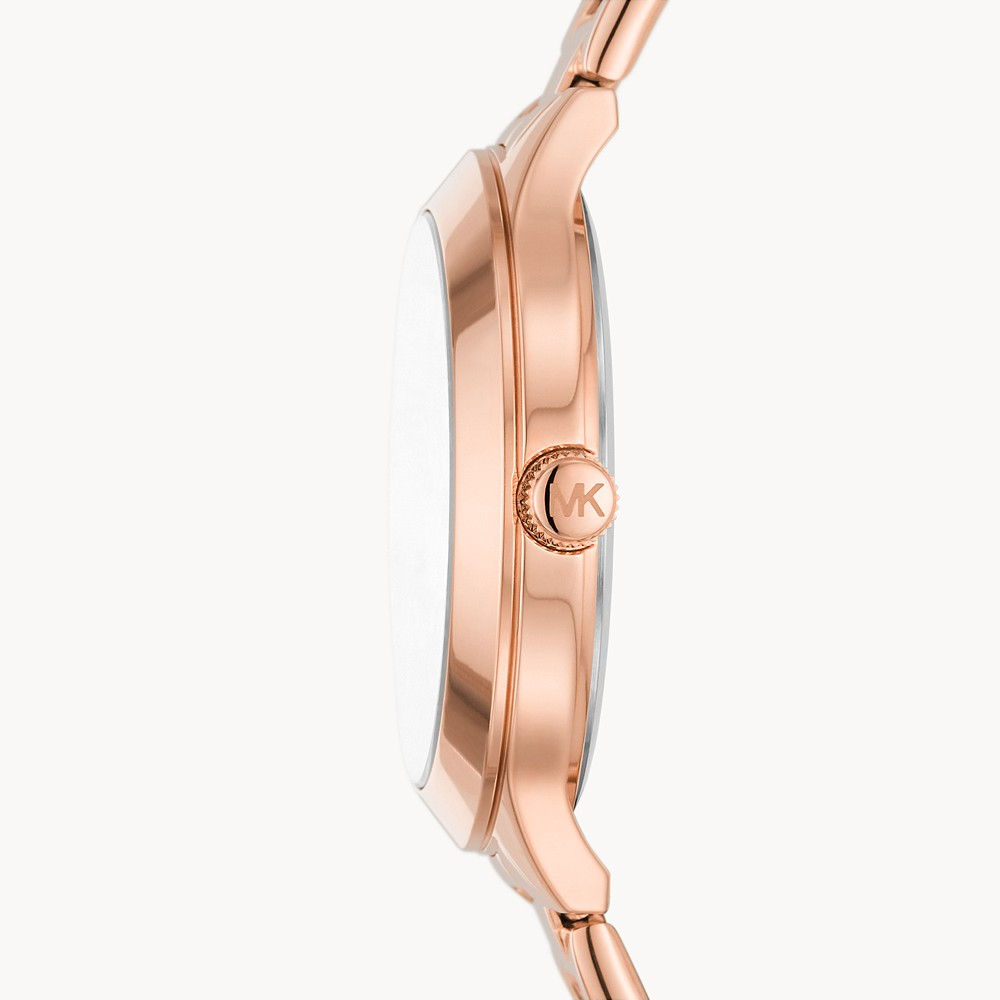 M.I.C.H.A.E.L K.O.R.S Three-Hand Rose Gold Tone Stainless Steel Ladies Watch