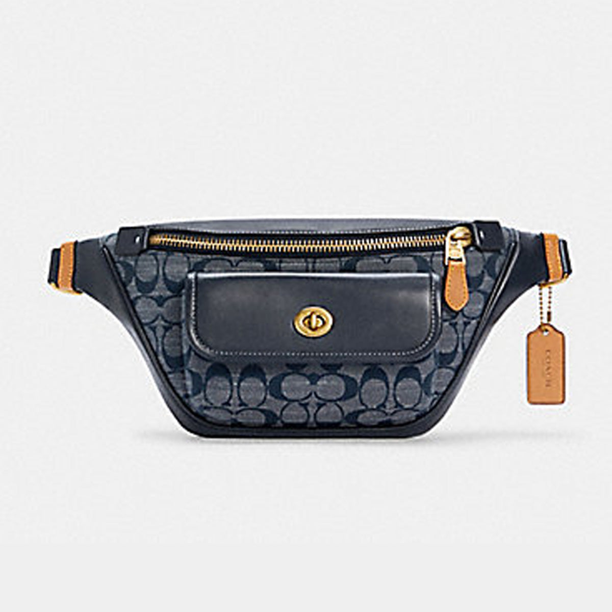 C.O.A.C.H Waist Belt Bag In Signature Chambray