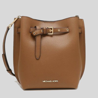 MICHAEL KORS Emilia Small Satchel/Bucket Bag with Crossbody Detachable Strap