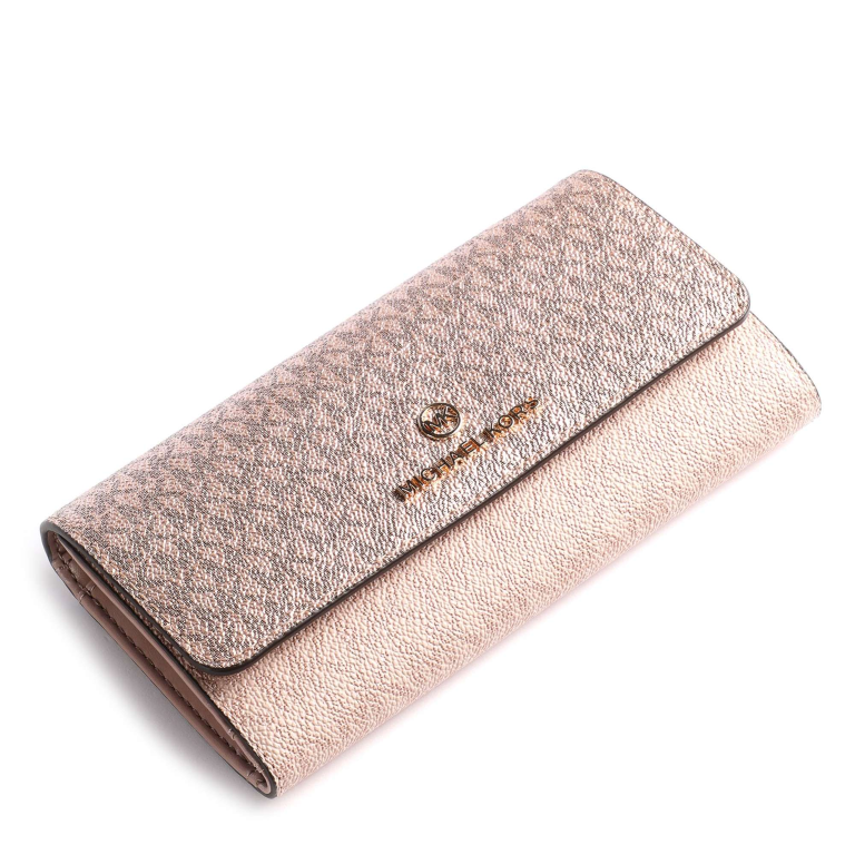 MICHAEL KORS Jet Set Charm Ladies Tri-fold Wallet in Antique Pink