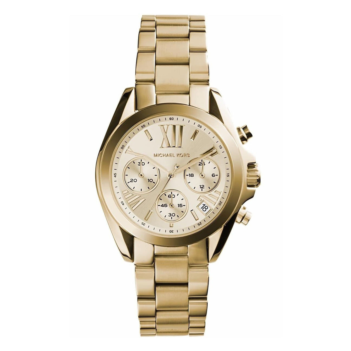 M.I.C.H.A.E.L KORS Bradshaw Quartz Watch In Golden For Ladies