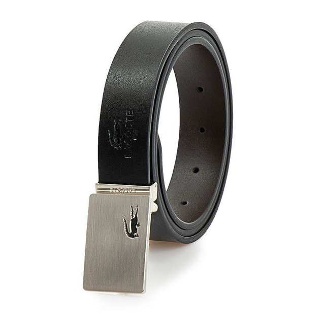 LACOSTE Men's Reversible Leather Belt And 2 Buckles