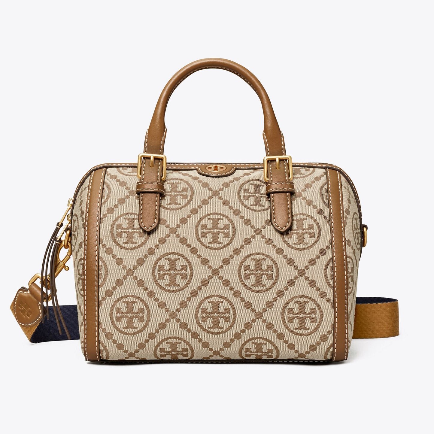 Tory Burch Monogram Jacquard Barrel Shoulder/Crossbody Bag