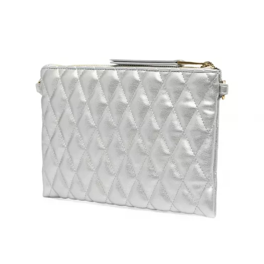 V.E.R.S.A.C.E J.E.A.N.S Quilted Pouch/Wristlet with Studs for Crossbody Wear