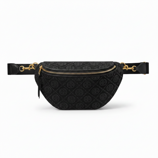 T.O.R.Y B.U.R.C.H T Monogram Cotton-Blend Belt Bag
