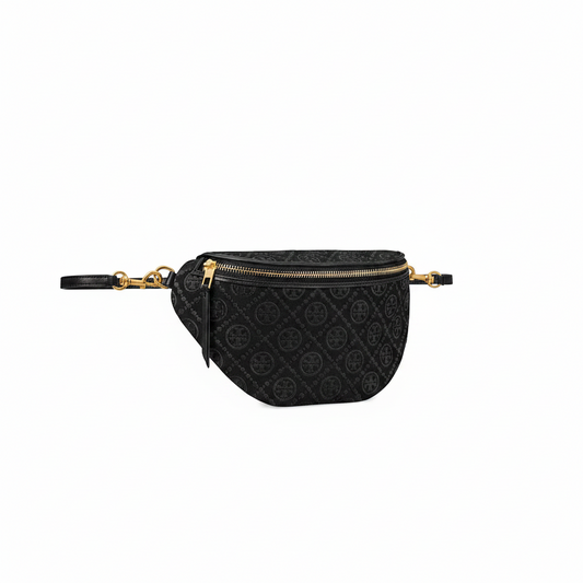 T.O.R.Y B.U.R.C.H T Monogram Cotton-Blend Belt Bag