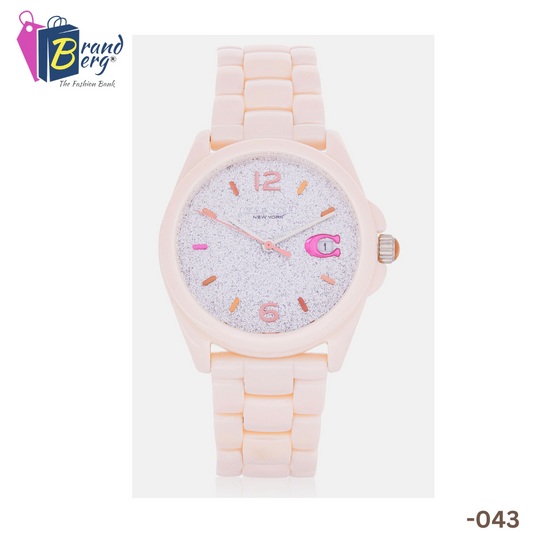 C.O.A.C.H Round Dial Ceramic Watch
