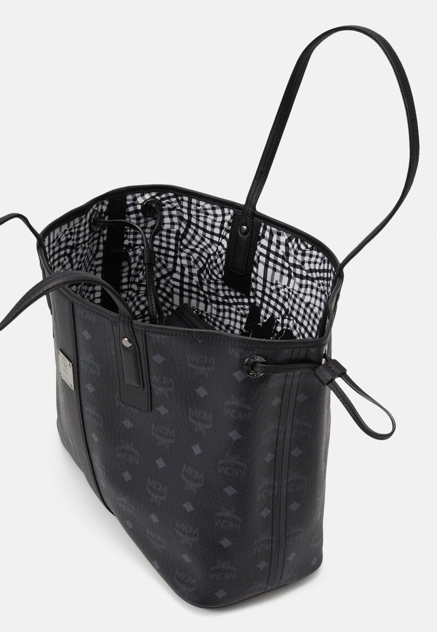 M.C.M Visetos Medium Liz Reversible Shopper Tote Bag