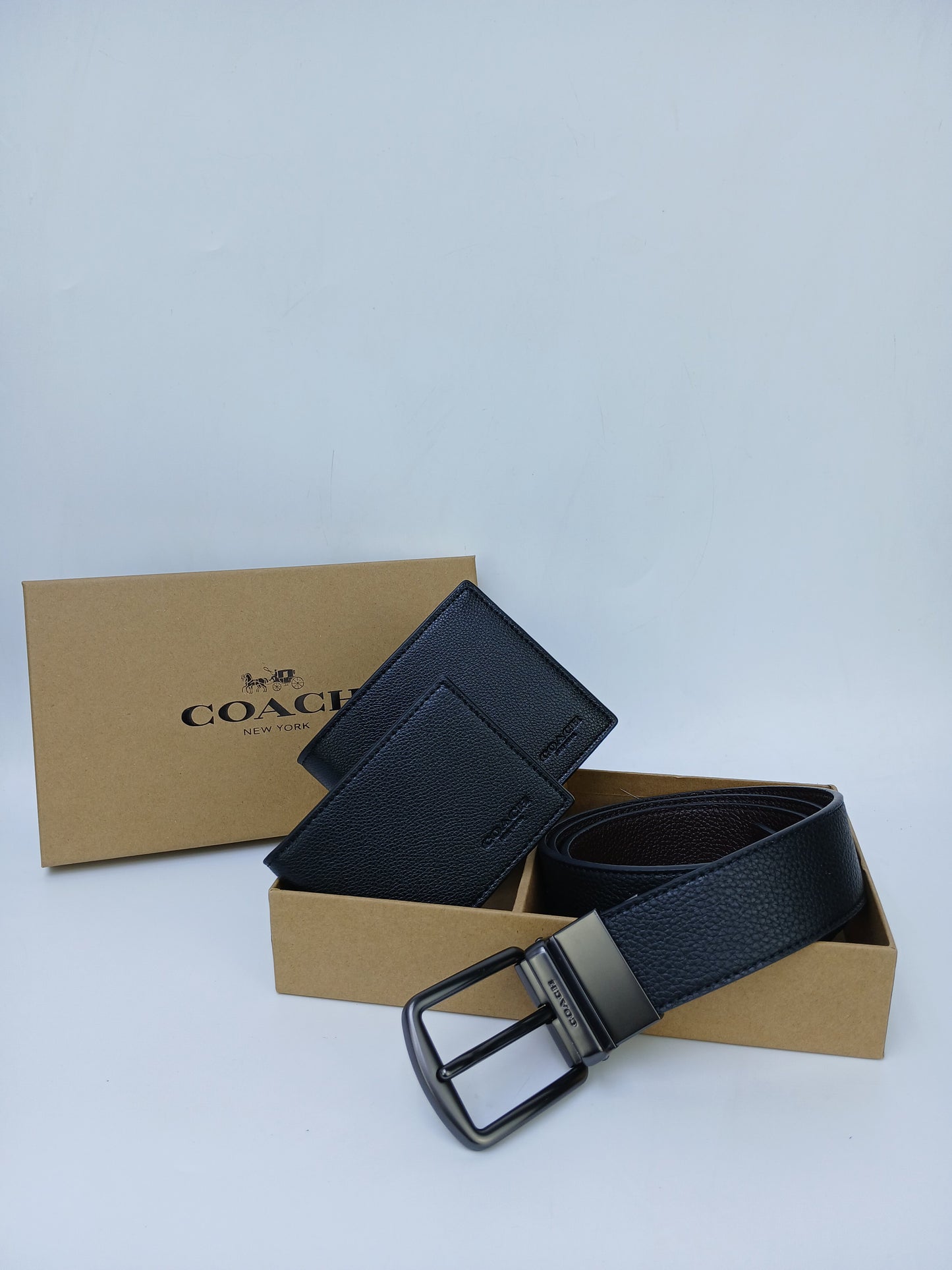 C.O.A.C.H Set Of Wallet , Card Holder & Belt
