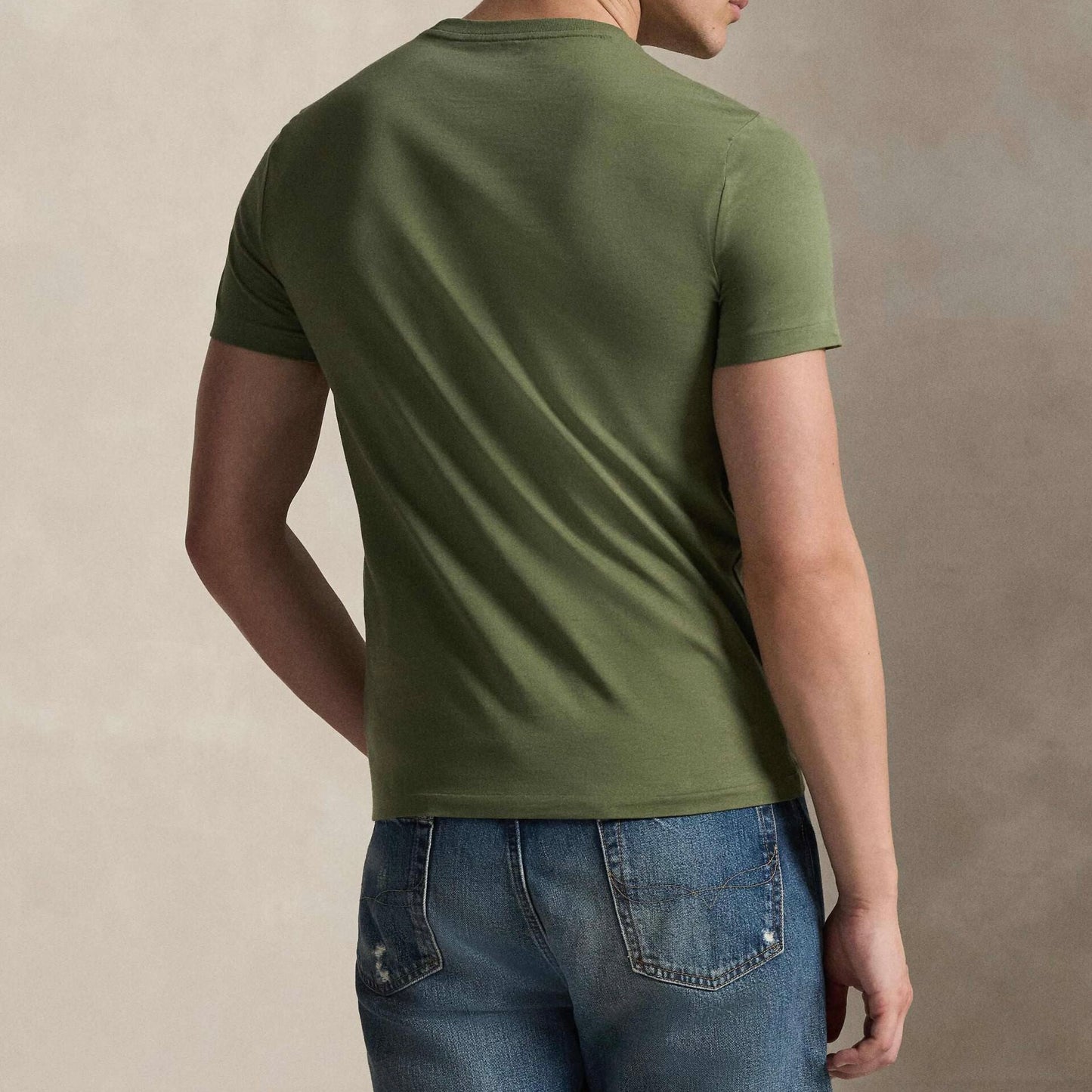 P.o-L.O R.A-L.P.H L.A.U-R.E.N Jersey Crewneck Custom Slim Fit T-Shirt