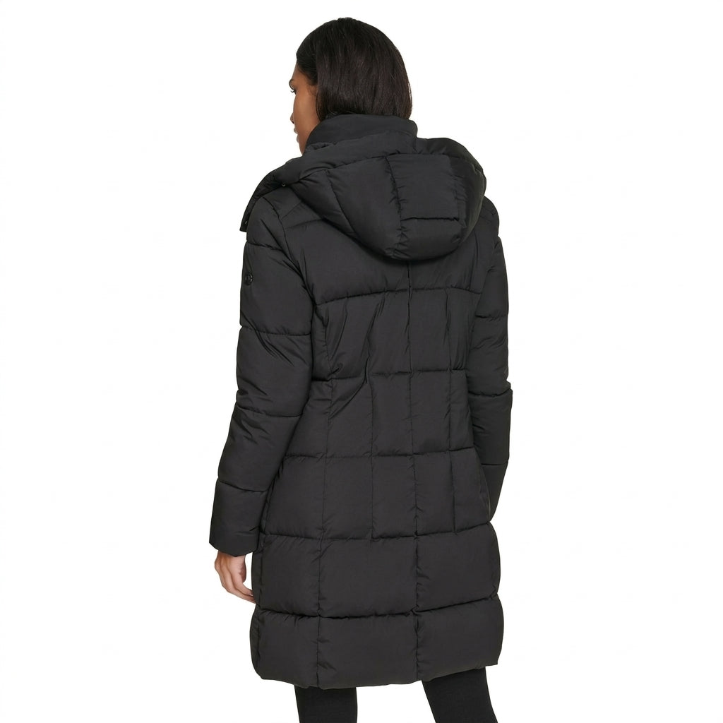 C.a.l.v.i.n K.l.e.i.n Stretch Outerwear CW433224-EBY Women's Jacket Black