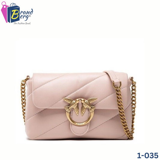P.I.N.K.O LOVE MINI PUFF MAXY QUILT CROSSBODY BAG