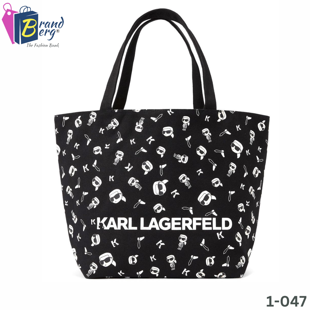 K.A.R.L. L.A.G.E.R.F.E.L.D. Canv Shopper shoulder Bag Reversible