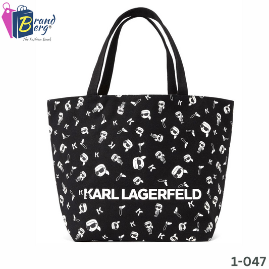 K.A.R.L. L.A.G.E.R.F.E.L.D. Canv Shopper shoulder Bag Reversible