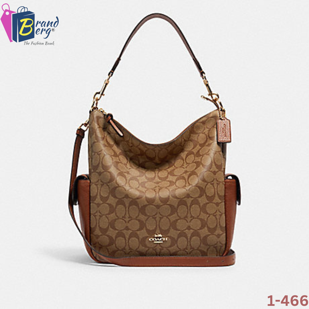 COACH Pennie Shoulder Bag In Signature Canvas with Detachable Strap for Shoulder/Crossbody Wear