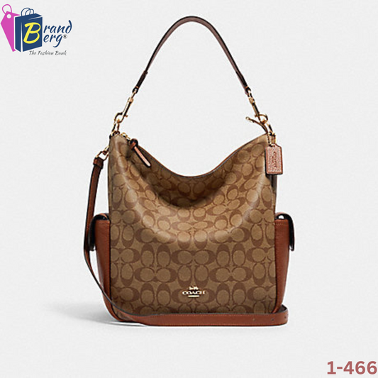 COACH Pennie Shoulder Bag In Signature Canvas with Detachable Strap for Shoulder/Crossbody Wear