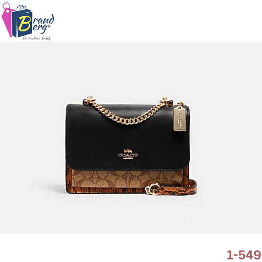 C.O.A.C.H. Klare Crossbody In Blocked Signature Canvas