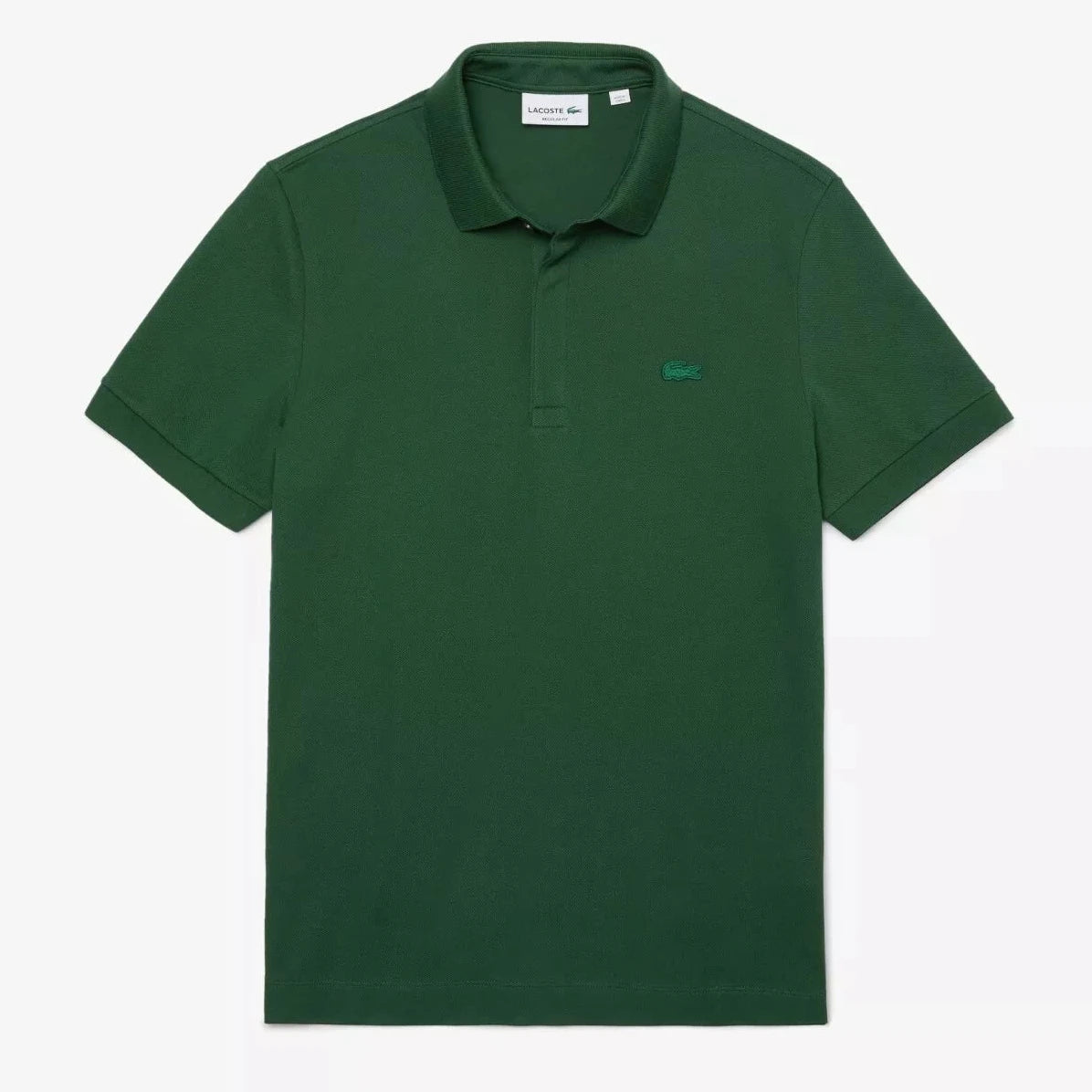 L.a.C.O-S.T.E. P.O.L.O. shirt Slim Fit Paris Stretch Pique Polo Shirt Green