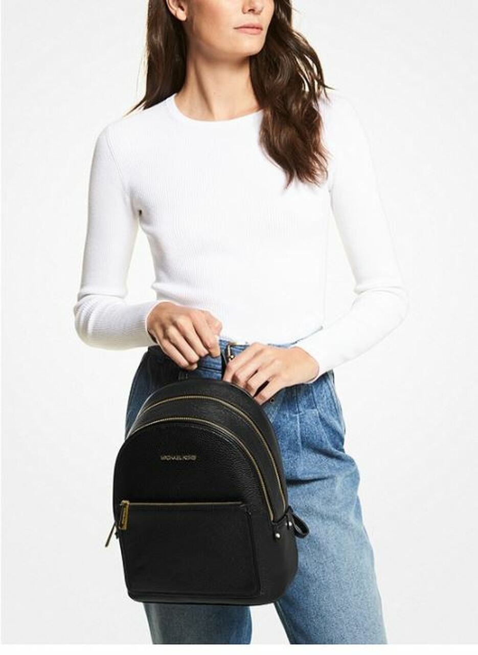 MICHAEL KORS Adina Medium Pebbled Leather Backpack