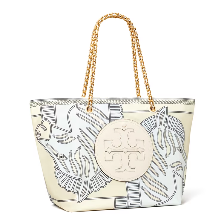 T.O.R.Y B.U.R.C.H ELLA PRINTED CHAIN TOTE