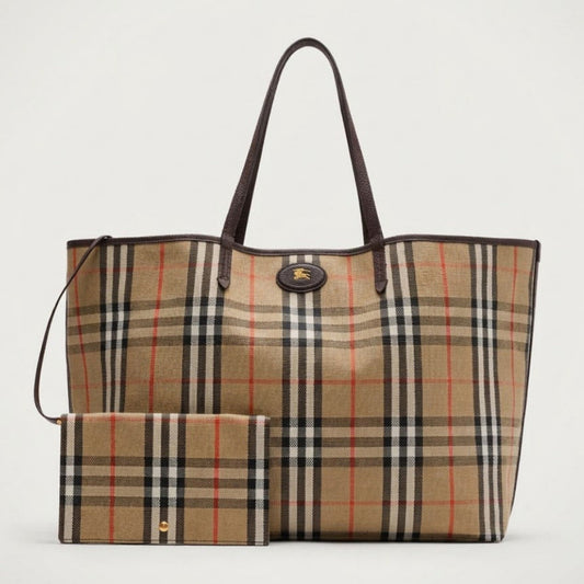 B.U.R.B.E.R.R.Y Medium Leather Reversible Bloomsbury Tote Bag