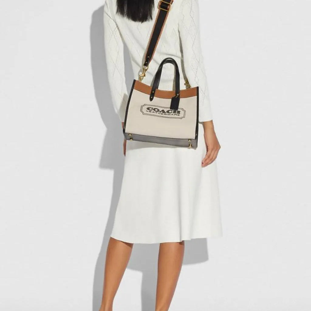 C.O.A.C.H Field Tote 30 With Coach Badge
