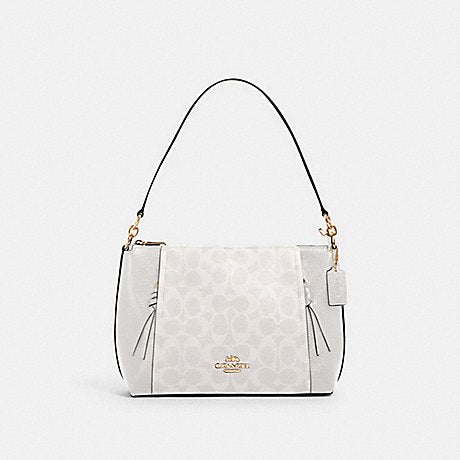 COACH Small Marlon Shoulder Bag In Signature Canvas
