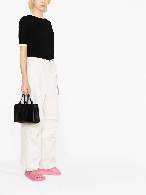 V.E.R.S.A.C.E. J.E.A.N.S. Couture logo-debossed tote bag