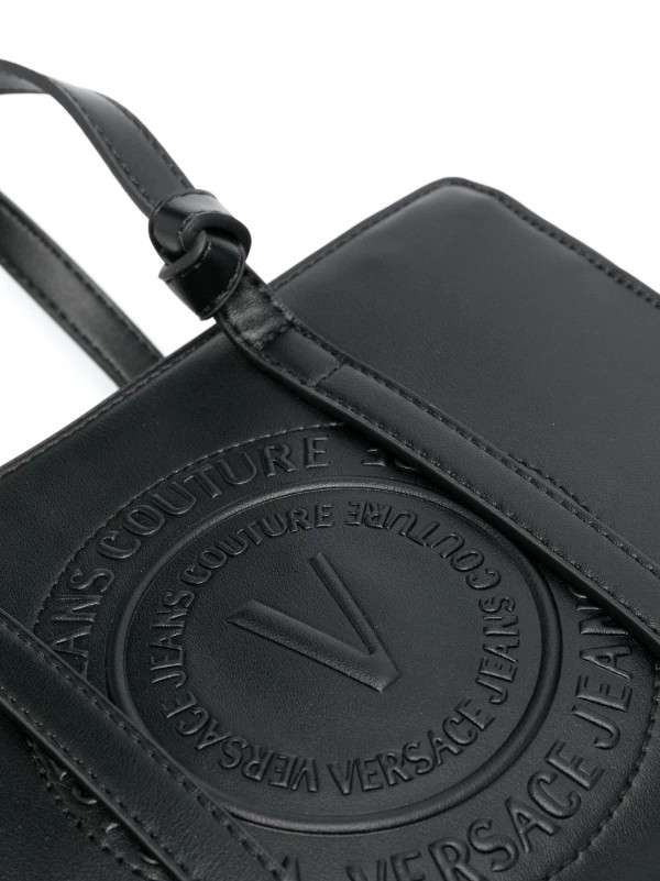 V.E.R.S.A.C.E. J.E.A.N.S. Couture logo-debossed tote bag