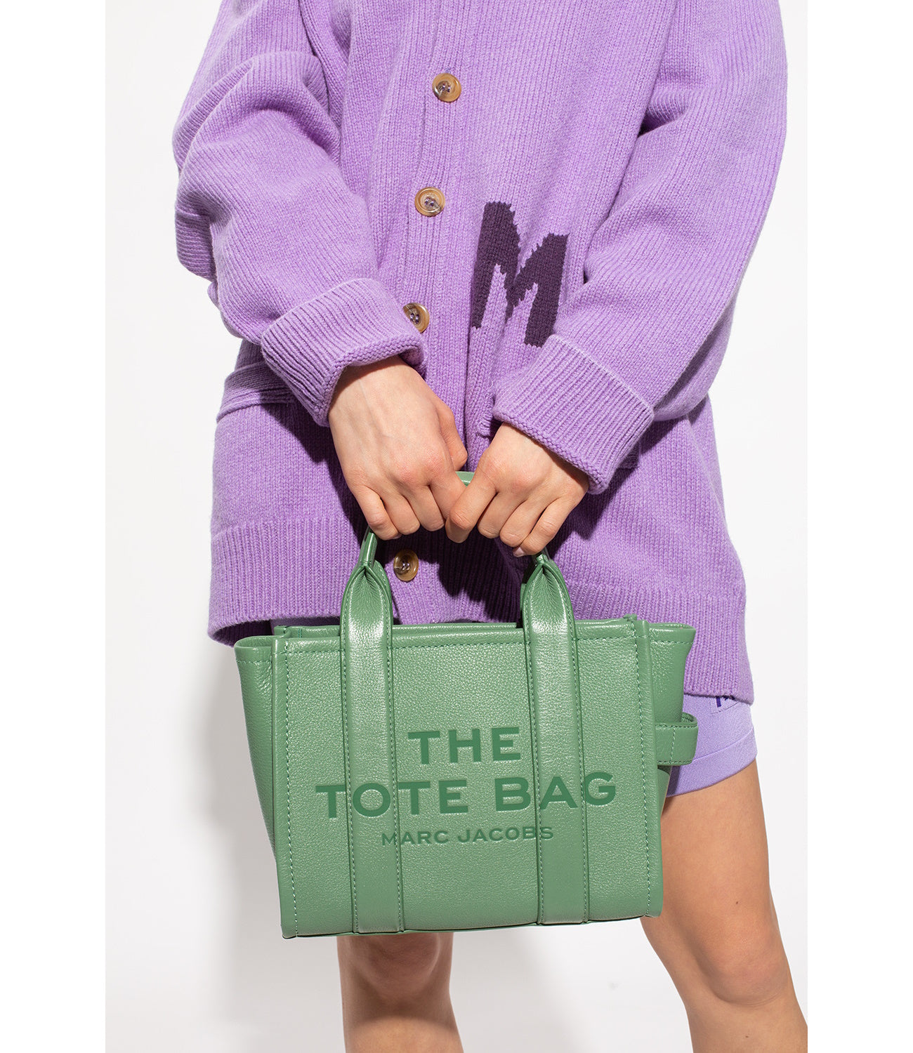 M.A.R.C J.A.C.O.B.S Leather The Tote Mini Traveler Tote Bag