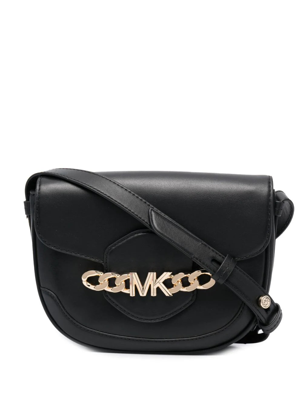 M.I.C.H.A.E.L. K.O.R.S. logo-chain leather crossbody bag