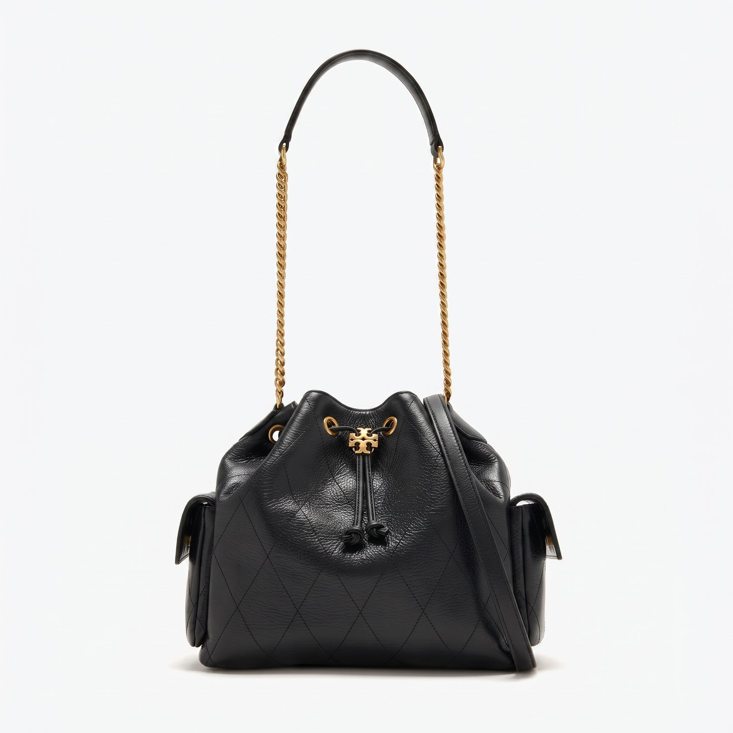 T.O.R.Y B.U.R.C.H Charlie quilted drawstring bucket bag