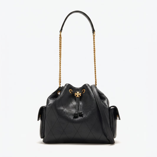 T.O.R.Y B.U.R.C.H Charlie quilted drawstring bucket bag
