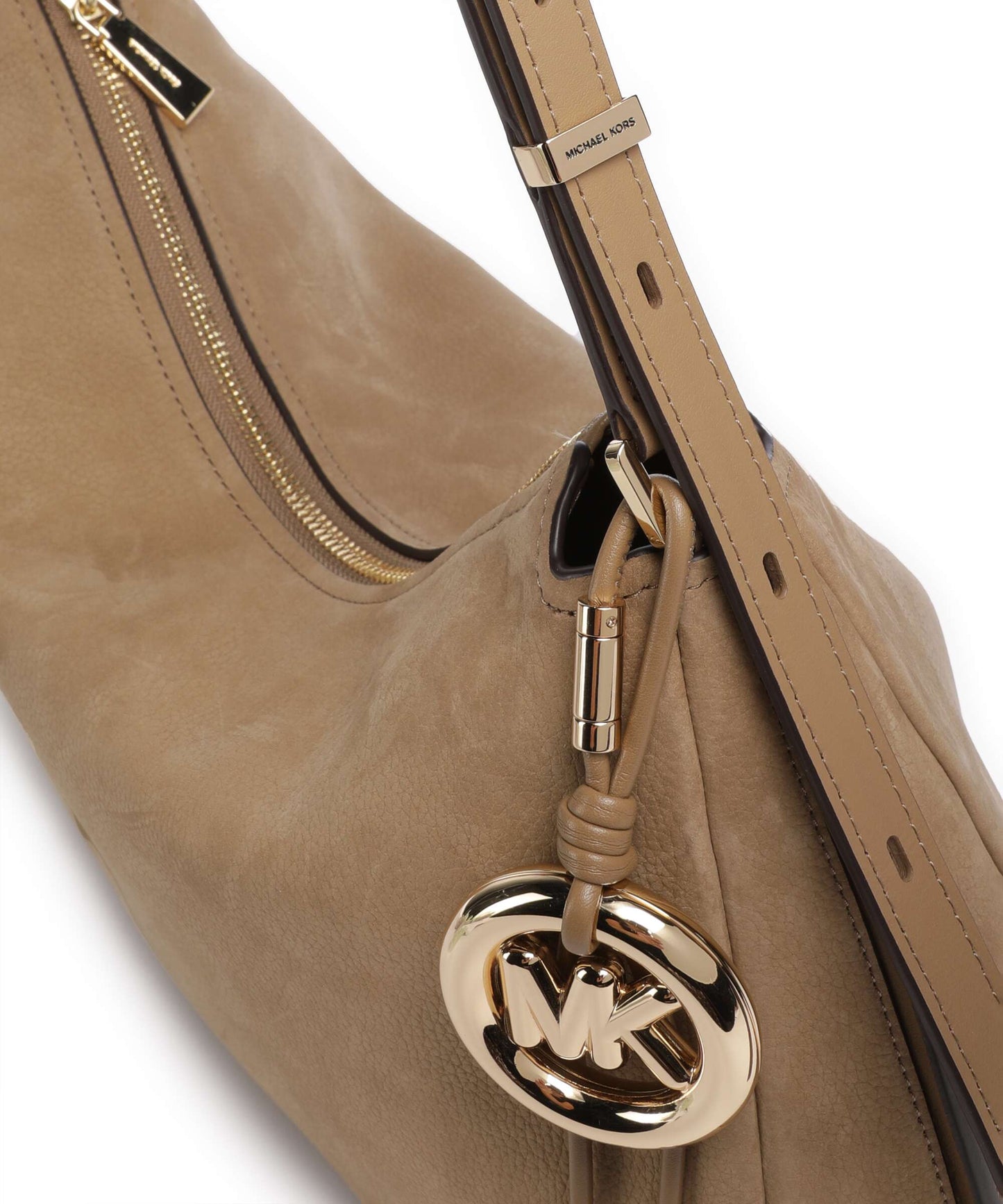 M.I.C.H.A.E.L K.O.R.S  Nolita Medium Hobo bag nubuck cow leather husk