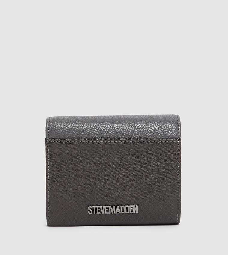 S.T.E.V.E M.A.D.D.E.N BTABI Textured Logo Detail Wallet