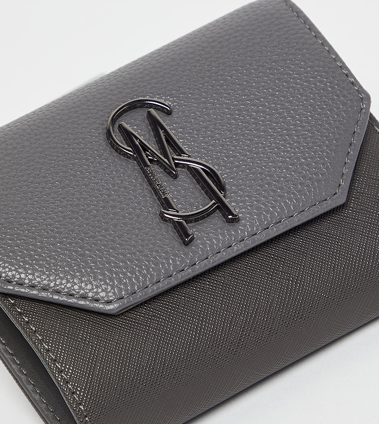 S.T.E.V.E M.A.D.D.E.N BTABI Textured Logo Detail Wallet