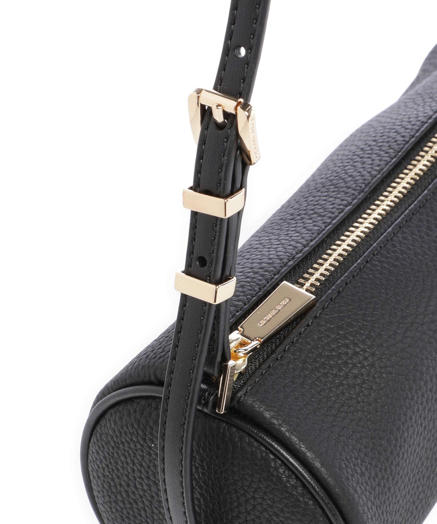 M.I.C.H.A.E.L K.O.R.S Small Cylindrical Izzy Pouch in Grained Leather