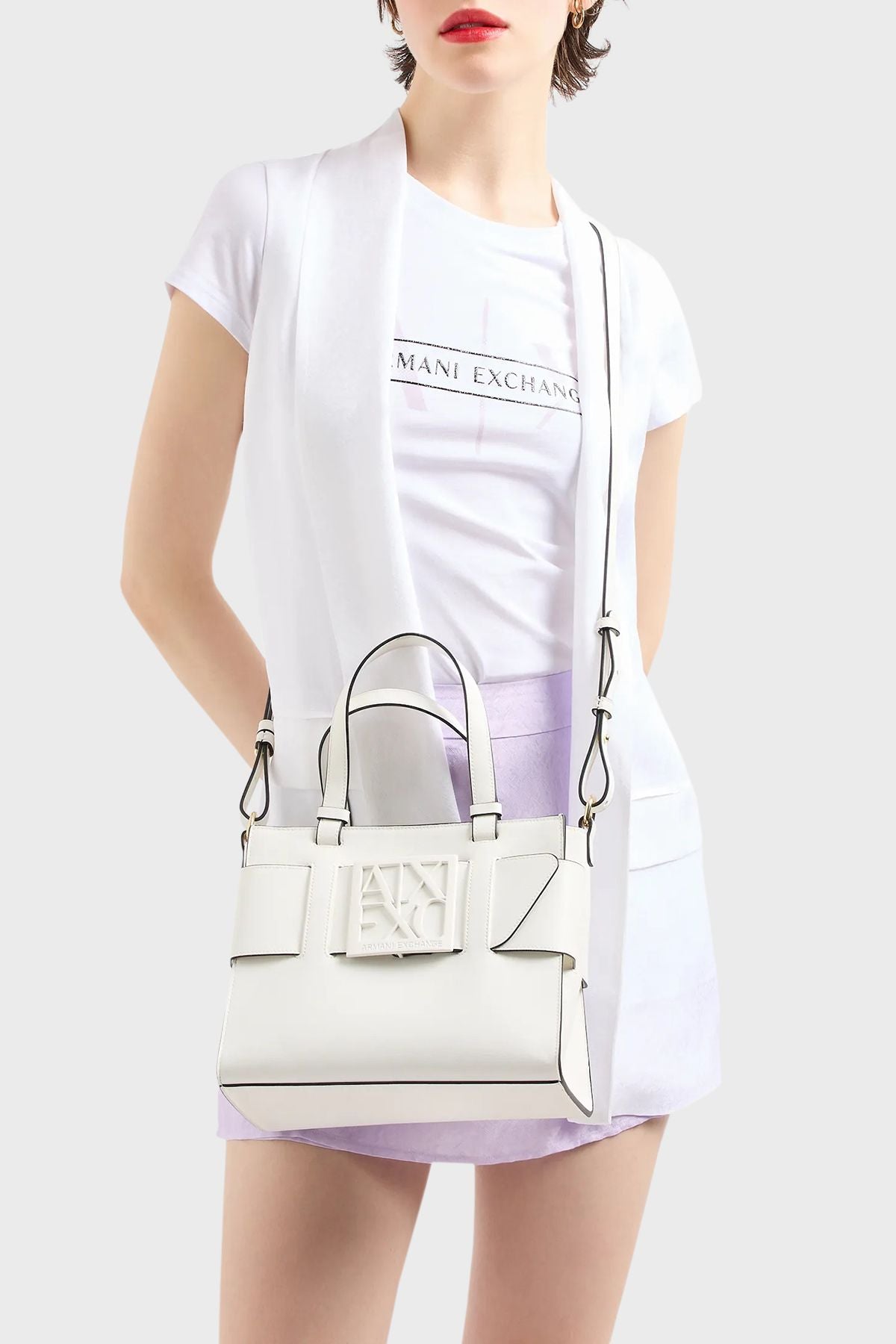 A.R.M.A.N.I E.X.C.H.A.N.G.E Tote Bag with Shoulder/Crossbody Strap