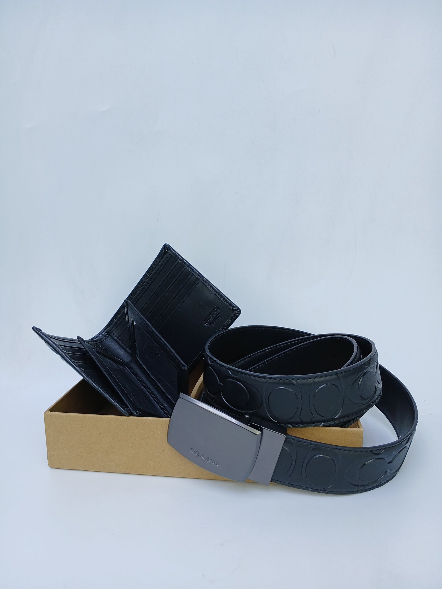 C.O.A.C.H Set Of Wallet , Card Holder & Belt