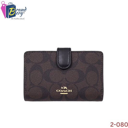 COACH Medium Bifold Corner Zip Wallet In Signature Canvas