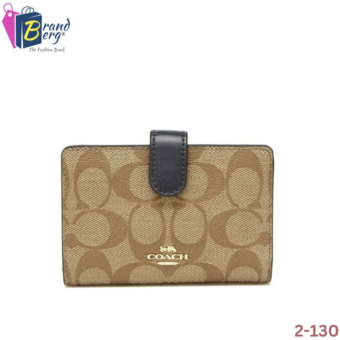 COACH Medium Bifold Corner Zip Wallet In Signature Canvas