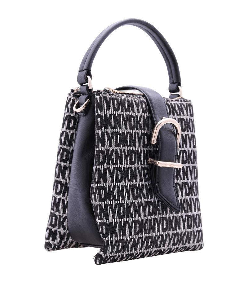 D.K.N.Y Deena Small Top Handle Crossbody Black Logo/Black