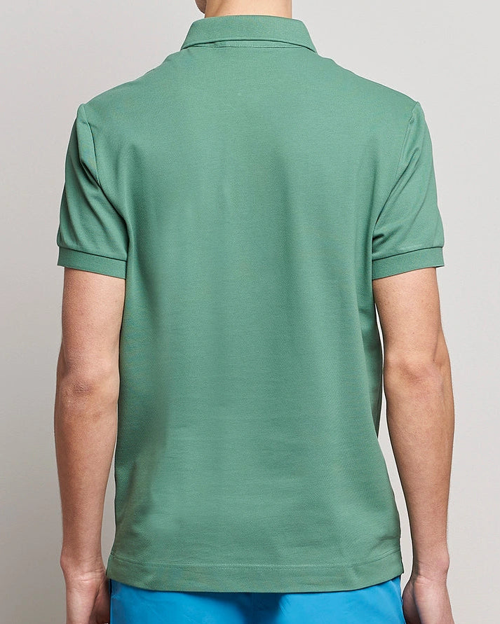 L.a.C.O-S.T.E. P.O.L.O. shirt Slim Fit Paris Stretch Pique Polo Shirt Light Green