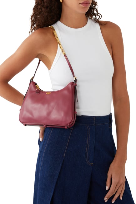 M.O.S.C.H.I.N.O Logo-Plaque Shoulder Bag