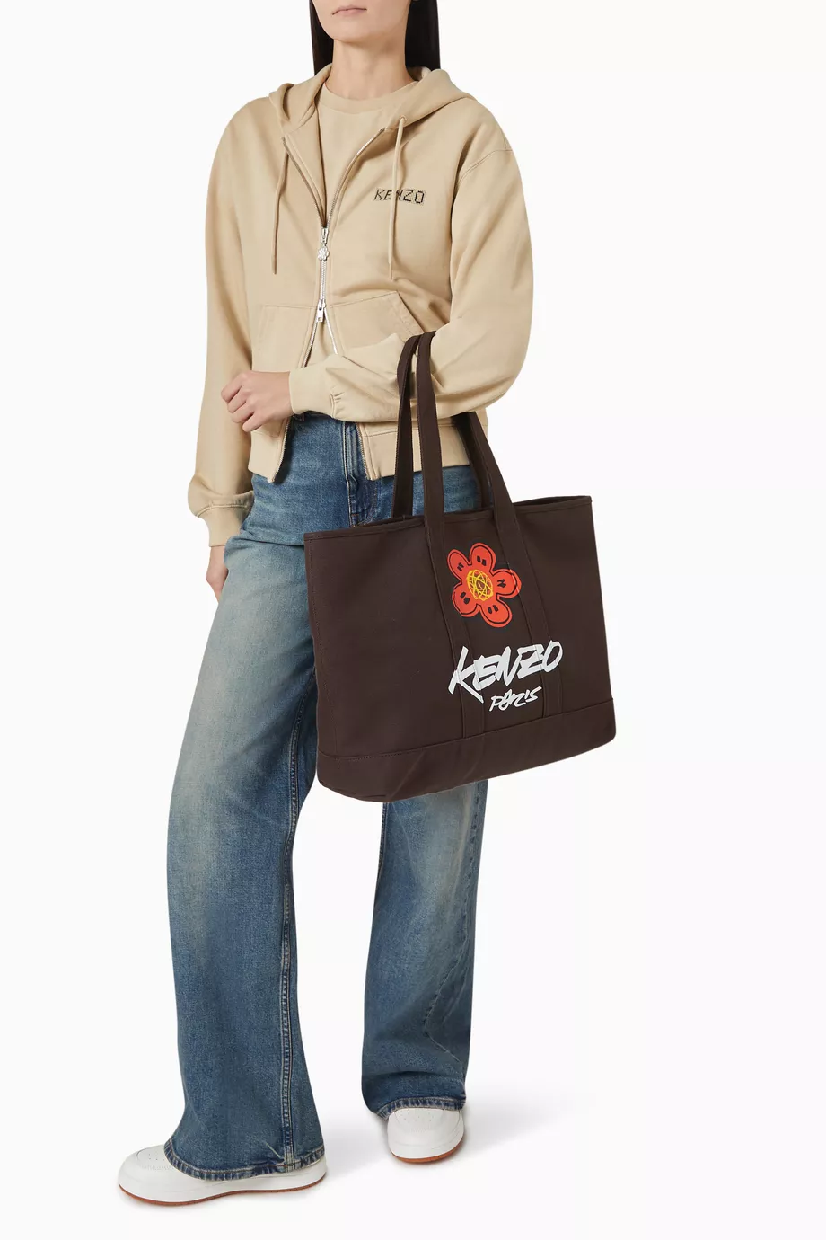 K.E.N.Z.O x Futura 2000' large tote bag