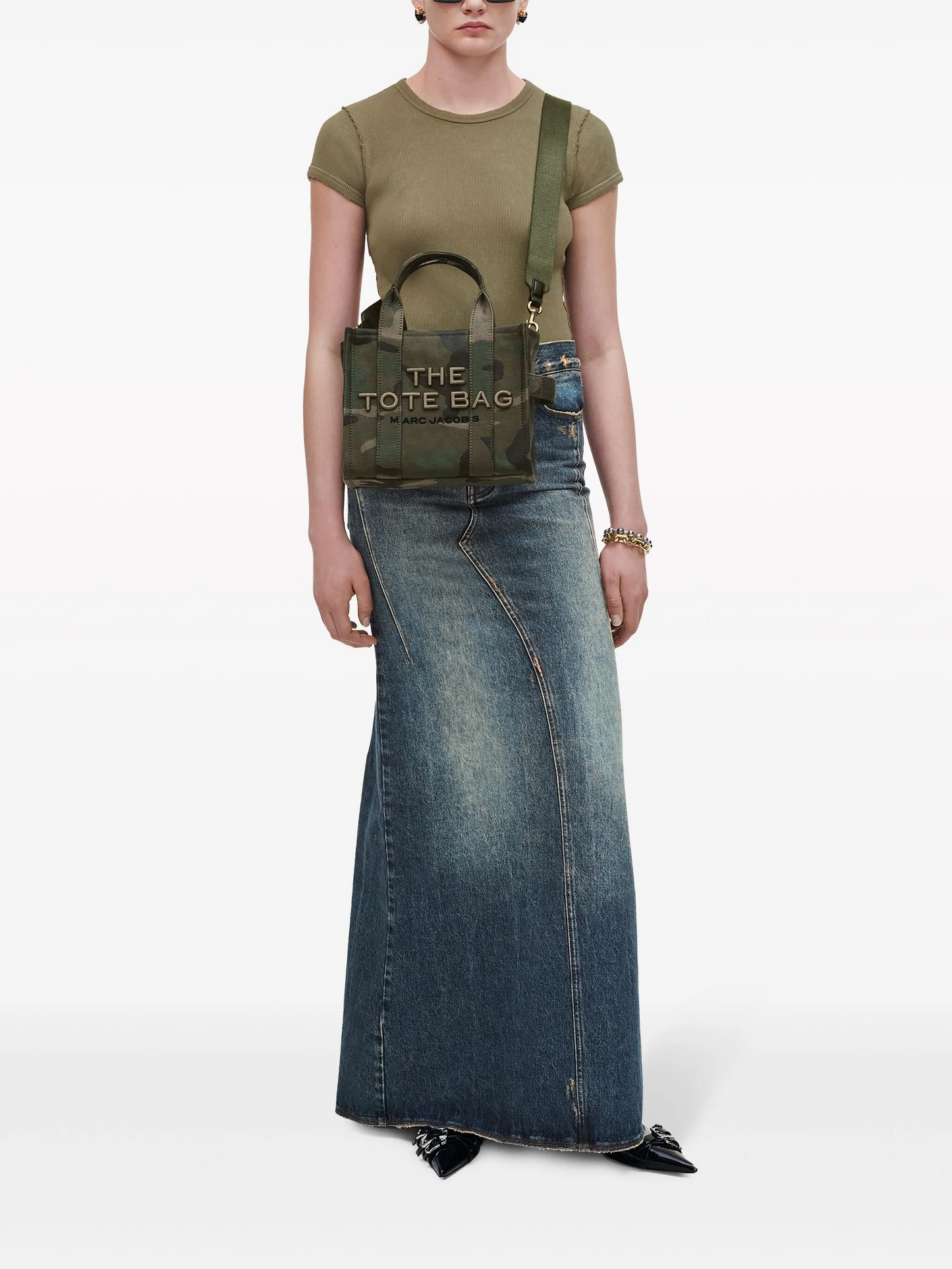 M.A.R.C J.A.C.O.B.S The Small Camo Jacquard Tote bag