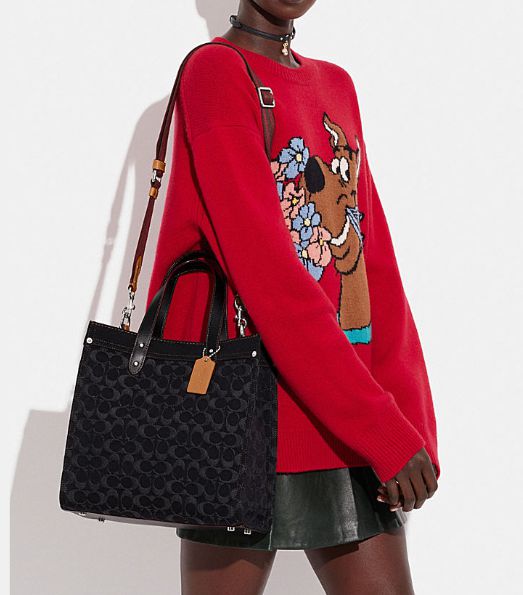 C.O.A.C.H. Field Tote In Signature Denim