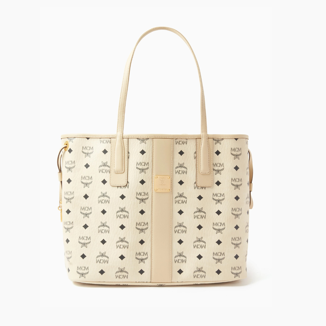 M.C.M Visetos Medium Liz Reversible Shopper Tote Bag