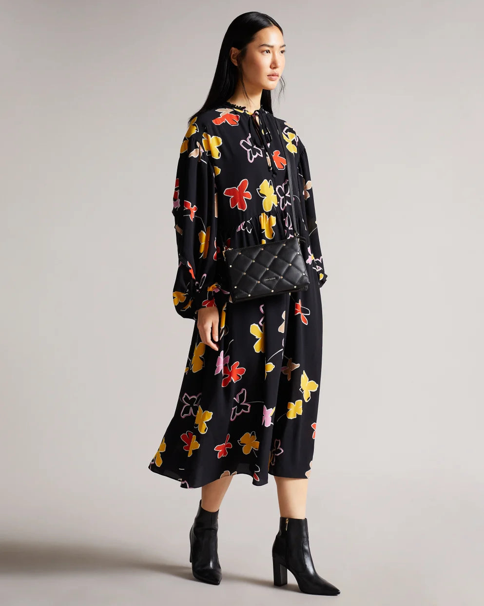 T.E.D. B.A.K.E.R. Parrker Quilted Studded Mini Crossbody Bag